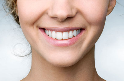 Healthy Teeth Smile Close Up Showing White Teeth